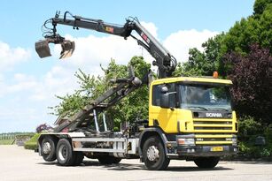 Scania R114-340 6x2 !!KRAAN/CONTAINER/KABEL!!MANUELL!! cable system truck