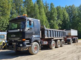 Sisu E14 475 dump truck + dump trailer