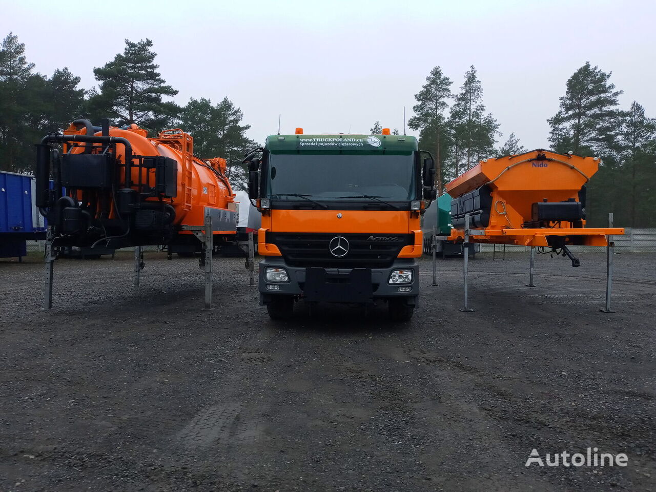 Mercedes-Benz ACTROS 2636 6x4 WUKO + MUT SAND MACHINE FOR CHANNEL CLEANING combination sewer cleaner