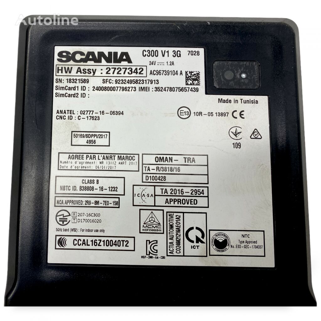 Scania R-Series (01.16-) 1852553 control unit for Scania L,P,G,R,S-series (2016-) truck tractor