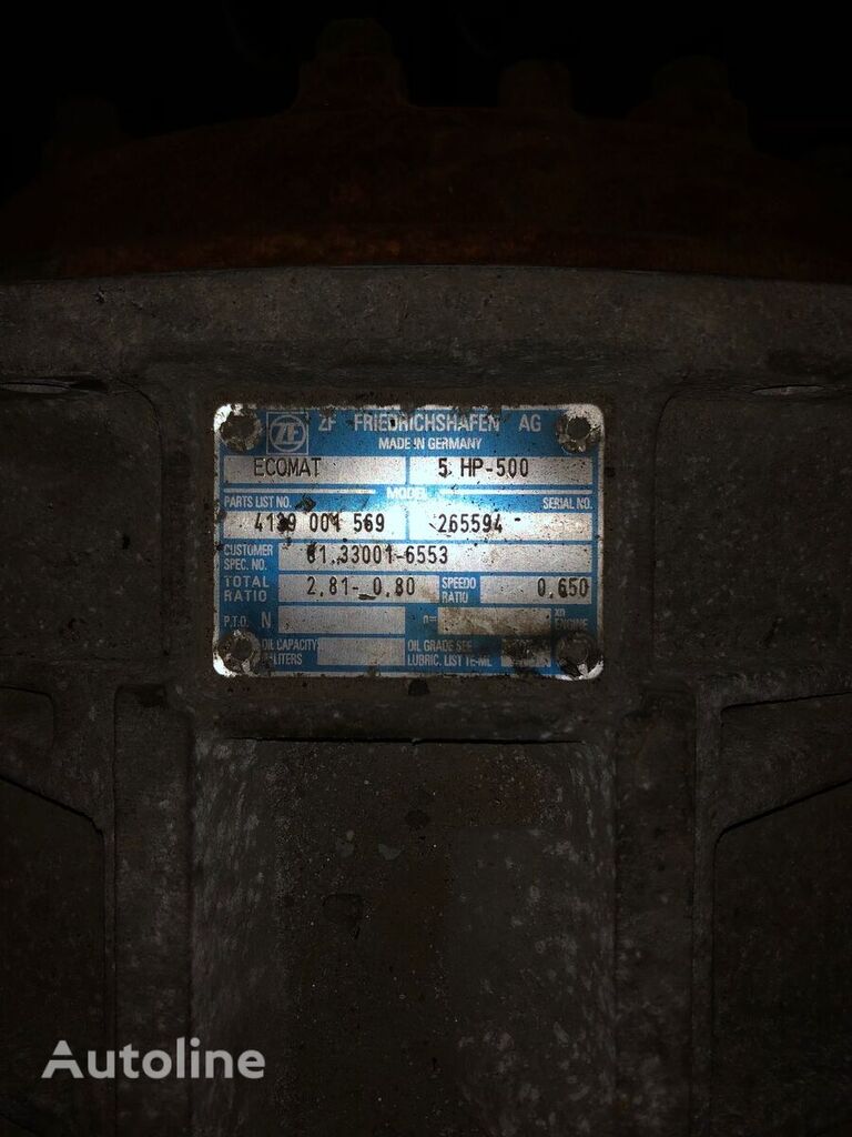 ZF 5HP500 gearbox for MAN bus