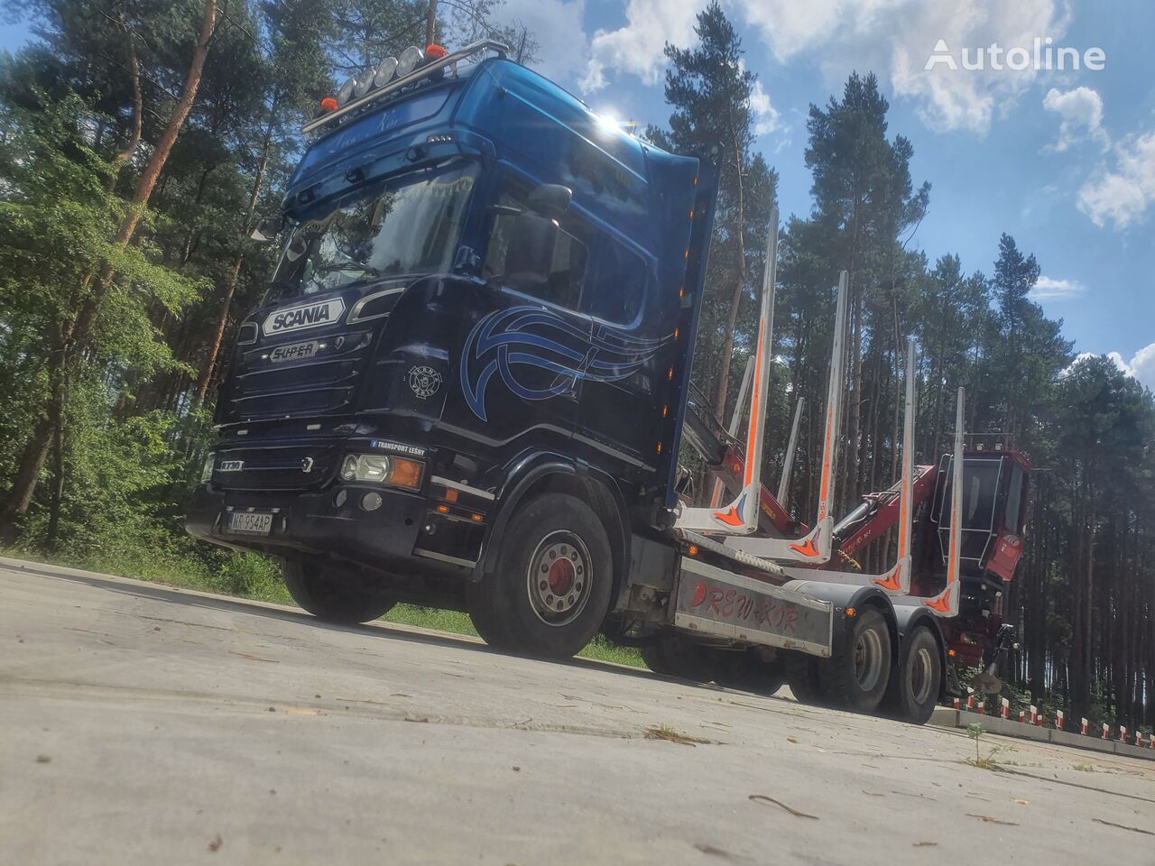 Scania R730 timber truck