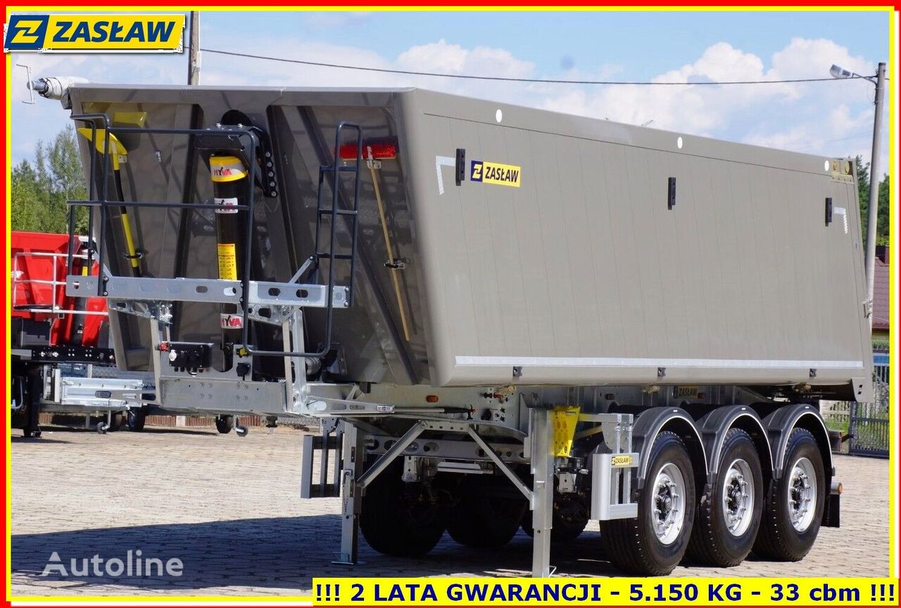 new Zasław 32 m³ - 5.190 kg tipping semi-trailer for stones & sand READY !! tipper semi-trailer