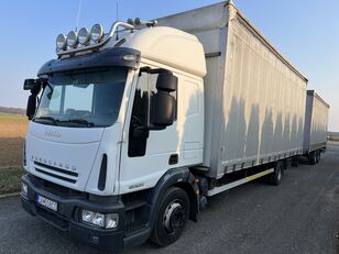 IVECO EuroCargo 120 E25 tilt truck + tilt trailer