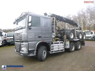 DAF D.A.F. XF 105.510 6x4 + Loglift F281S83 crane / timber truck + d truck tractor